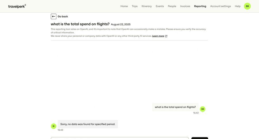 Travelperk screen example