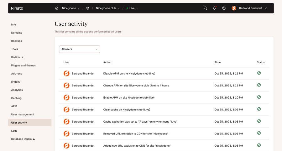 Kinsta
				settings ui page example