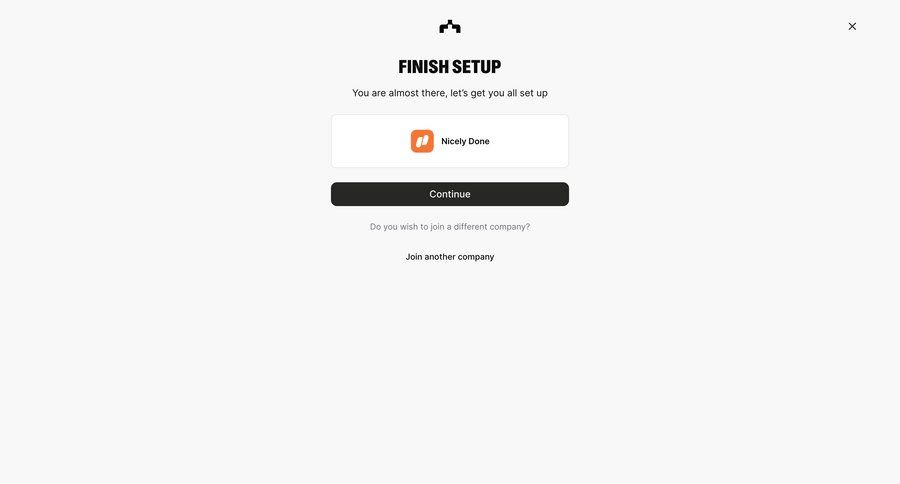 The org
				onboarding ui page example