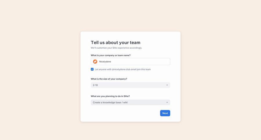 Slite
			   ux ui design