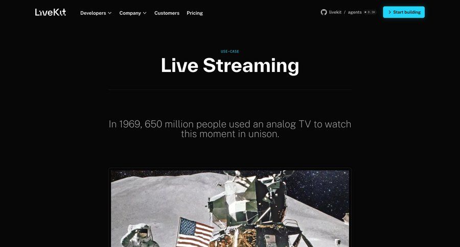 Livekit
				landing page page example