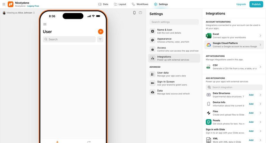 Glide
			   ux ui design