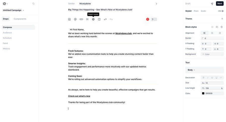 Loops
				create ui page example