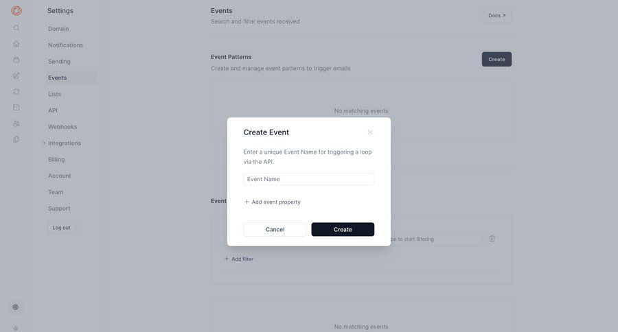 Loops screen example
