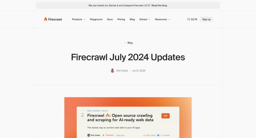 Firecrawl
				article ui page example