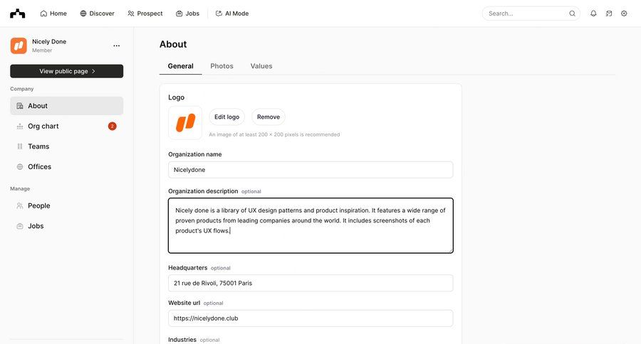 The org
			      ux ui design