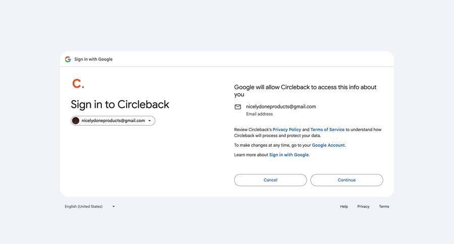 Circleback
			   ux ui design