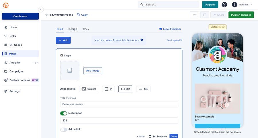 Bitly
			         ux ui design