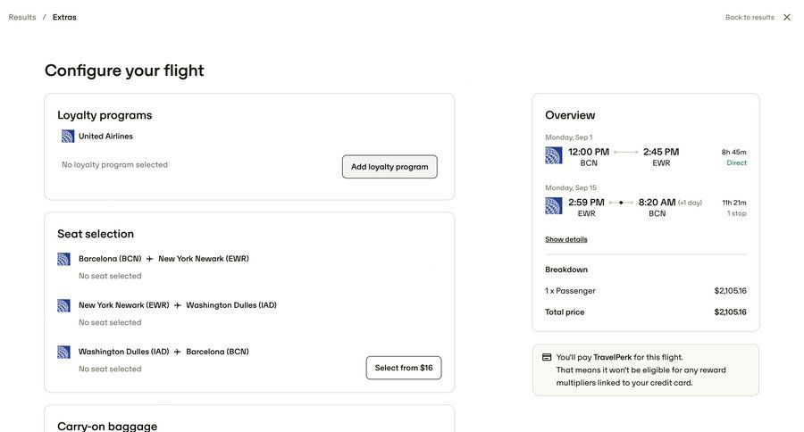Travelperk screen example