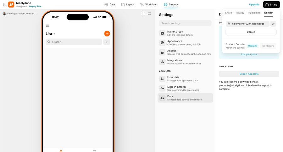 Glide
			     ux ui design