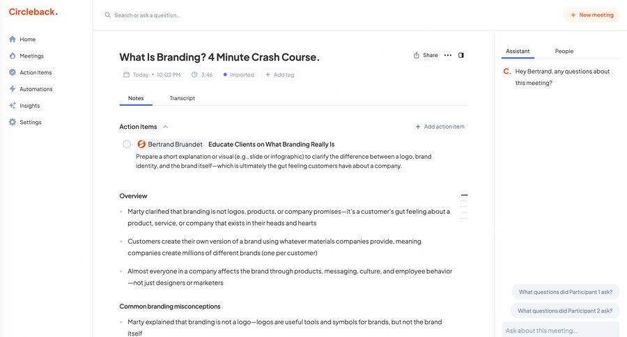 Circleback
			     ux ui design
