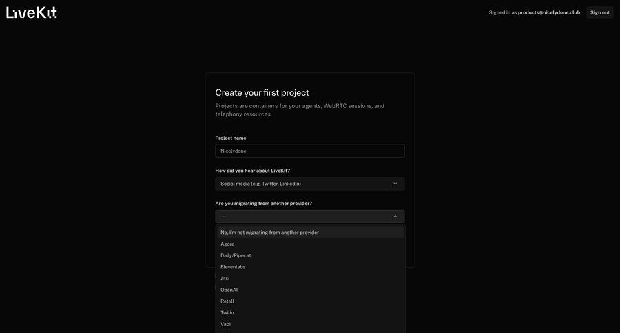 Livekit screen example