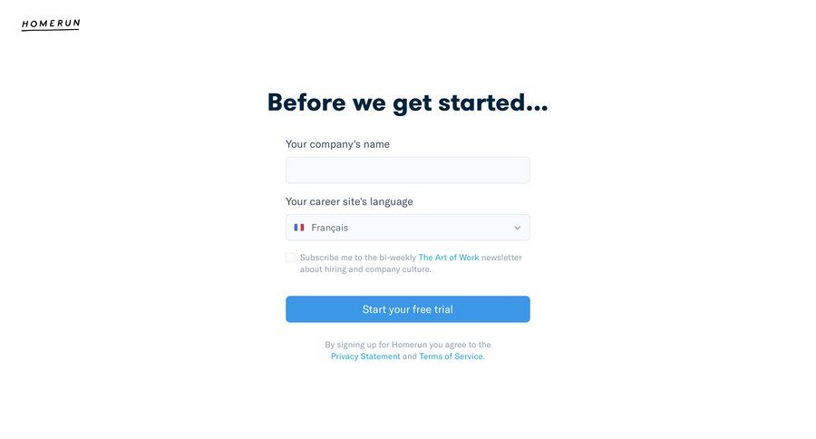 Homerun
			      ux ui design